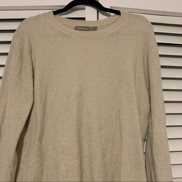 EXTREMELY SOFT Croft and Barrow Cream Neutral Crew Neck Sweater size Large - Picture 2 of 7